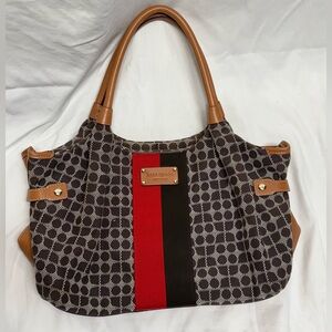 Kate Spade Stevie Dot Noel‎ Chocolate Shoulder Bag Purse
